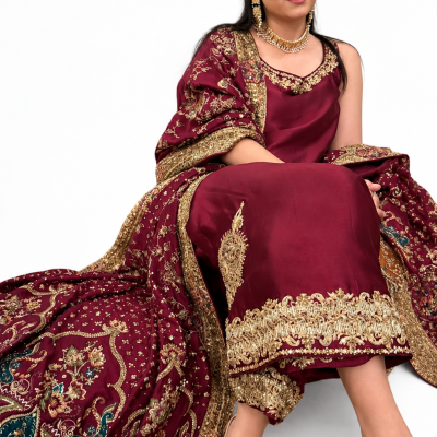 Hand Work Heavy suit dupatta